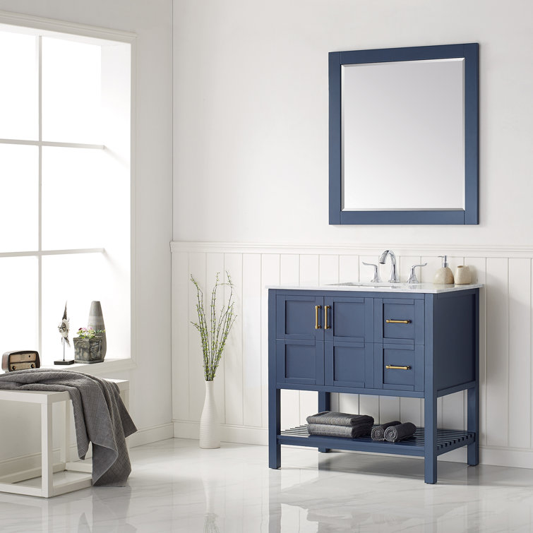 Highland Dunes Eita 36" Single Bathroom Vanity Set with Mirror